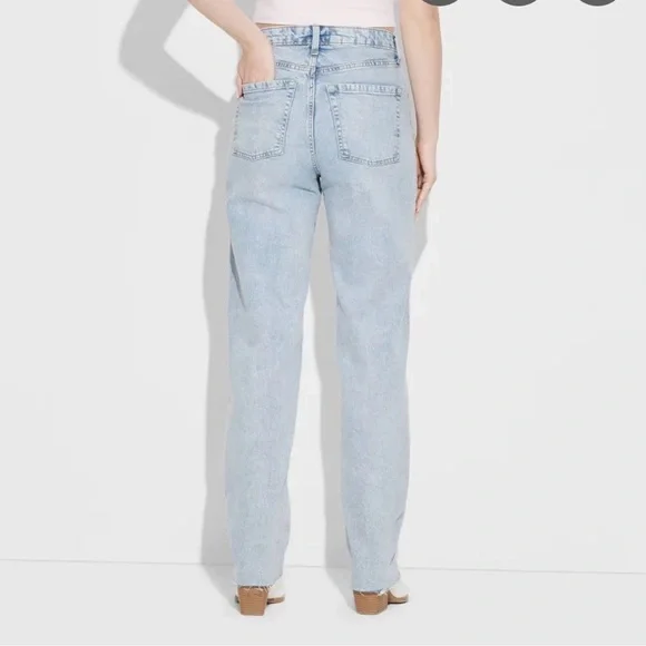 Wild Fable High-Rise Straight Jeans - Light Wash - Picture 2 of 2